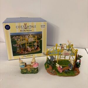 Cottontale Collection Novelty Easter Bunny Playground With Figures On See Saw